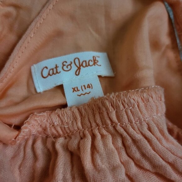 Cat & Jack Girls' Gauze Shirt, 3KIDW-AA - Picture 4 of 4